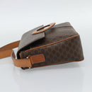CELINE Macadam Canvas Shoulder Bag PVC Leather Brown Gold Auth bs36064A-3