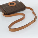CELINE Macadam Canvas Shoulder Bag PVC Leather Brown Gold Auth bs36064A-7