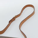 CELINE Macadam Canvas Shoulder Bag PVC Leather Brown Gold Auth bs36064A-8