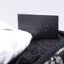 Christian Dior Trotter Canvas Saddle Coin Purse Black Silver Auth bs36065V-12