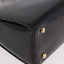 CELINE Shoulder Bag Leather Black Gold Auth bs36066A-10