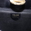 CELINE Shoulder Bag Leather Black Gold Auth bs36066A-15