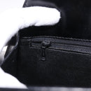 CELINE Shoulder Bag Leather Black Gold Auth bs36066A-22
