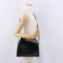 CELINE Shoulder Bag Leather Black Gold Auth bs36066A-25