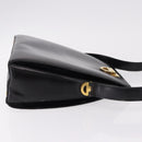CELINE Shoulder Bag Leather Black Gold Auth bs36066A-4