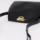 CELINE Shoulder Bag Leather Black Gold Auth bs36066A-6
