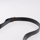 CELINE Shoulder Bag Leather Black Gold Auth bs36066A-8