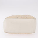 BOTTEGAVENETA Tote Bag Canvas Beige Gold Auth bs36067-6