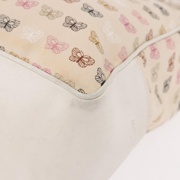 BOTTEGAVENETA Tote Bag Canvas Beige Gold Auth bs36067