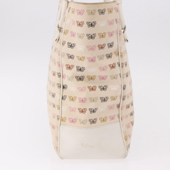 BOTTEGAVENETA Tote Bag Canvas Beige Gold Auth bs36067