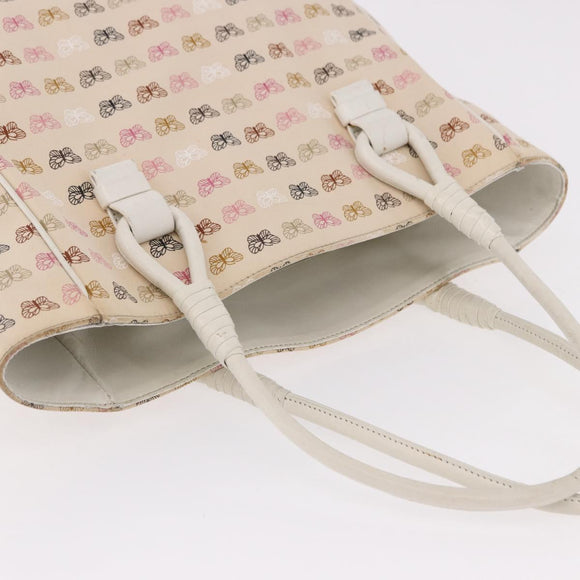 BOTTEGAVENETA Tote Bag Canvas Beige Gold Auth bs36067