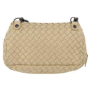 BOTTEGA VENETA INTRECCIATO Chain Shoulder Bag Leather Beige Auth bs36068A-2
