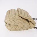 BOTTEGA VENETA INTRECCIATO Chain Shoulder Bag Leather Beige Auth bs36068A-3
