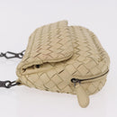BOTTEGA VENETA INTRECCIATO Chain Shoulder Bag Leather Beige Auth bs36068A-4