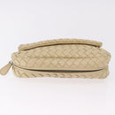 BOTTEGA VENETA INTRECCIATO Chain Shoulder Bag Leather Beige Auth bs36068A-5
