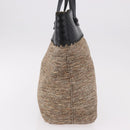 BOTTEGA VENETA Hand Bag Canvas Beige Auth bs36069-4