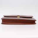 LOEWE Business Bag Leather Brown Gold Auth bs36070-5