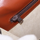 LOEWE Business Bag Leather Brown Gold Auth bs36070-23