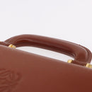 LOEWE Business Bag Leather Brown Gold Auth bs36070-14