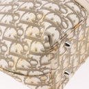 Christian Dior Trotter Canvas Hand Bag Beige Silver Auth bs36071-17