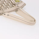 Christian Dior Trotter Canvas Hand Bag Beige Silver Auth bs36071-8