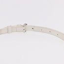 Christian Dior Hand Bag Leather 2way White Silver Auth bs36072V-10
