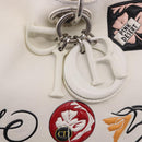 Christian Dior Hand Bag Leather 2way White Silver Auth bs36072V-16