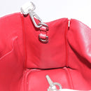 Christian Dior Hand Bag Leather 2way White Silver Auth bs36072V-21