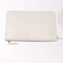 Christian Dior Hand Bag Leather 2way White Silver Auth bs36072V-25