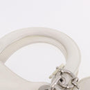 Christian Dior Hand Bag Leather 2way White Silver Auth bs36072V-8