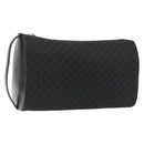 LOEWE Anagram Clutch Bag Canvas Black Gold Auth bs36077V-1