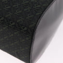 LOEWE Anagram Clutch Bag Canvas Black Gold Auth bs36077V-14