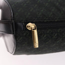 LOEWE Anagram Clutch Bag Canvas Black Gold Auth bs36077V-10