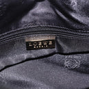 LOEWE Anagram Clutch Bag Canvas Black Gold Auth bs36077V-17