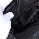 LOEWE Anagram Clutch Bag Canvas Black Gold Auth bs36077V-20
