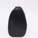 LOEWE Anagram Clutch Bag Canvas Black Gold Auth bs36077V-3