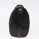 LOEWE Anagram Clutch Bag Canvas Black Gold Auth bs36077V-4