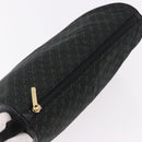 LOEWE Anagram Clutch Bag Canvas Black Gold Auth bs36077V-6