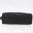 LOEWE Anagram Clutch Bag Canvas Black Gold Auth bs36077V-5