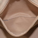 BURBERRY Nova Check Hand Bag Canvas Beige Silver Auth bs36078-23