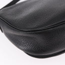 SAINT LAURENT Shoulder Bag Leather Black Gold Auth bs36080-15