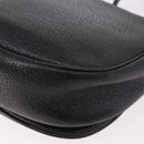 SAINT LAURENT Shoulder Bag Leather Black Gold Auth bs36080-16