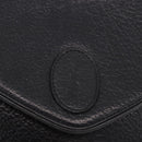SAINT LAURENT Shoulder Bag Leather Black Gold Auth bs36080-17
