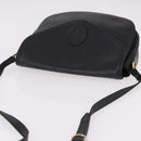 SAINT LAURENT Shoulder Bag Leather Black Gold Auth bs36080-6