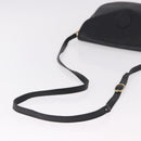 SAINT LAURENT Shoulder Bag Leather Black Gold Auth bs36080-7
