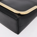 GUCCI Shoulder Bag Patent Leather Black Gold 007 2113 0278 Auth bs36081-14