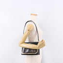 GUCCI Shoulder Bag Patent Leather Black Gold 007 2113 0278 Auth bs36081-23
