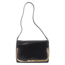 GUCCI Shoulder Bag Patent Leather Black Gold 007 2113 0278 Auth bs36081-13