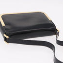 GUCCI Shoulder Bag Patent Leather Black Gold 007 2113 0278 Auth bs36081-6