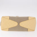 GUCCI GG Canvas Guccissima Hand Bag Leather Beige Gold 257268 Auth bs36083A-6